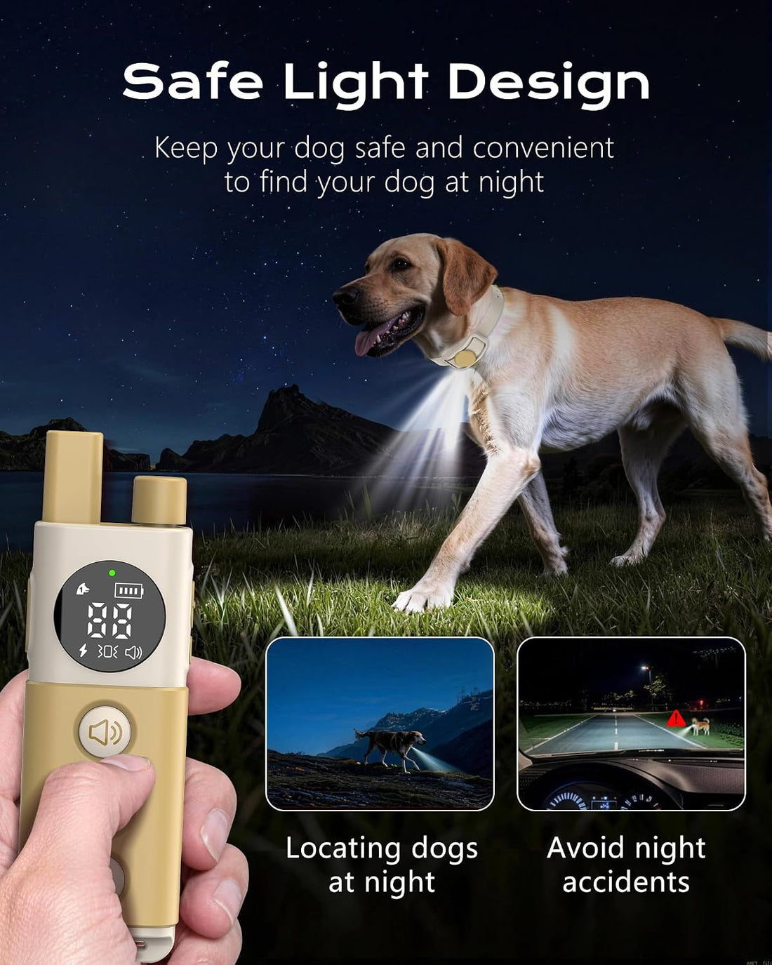 Shock Collar for Dogs, 4200FT Training Collar for 15-120lbs Dog