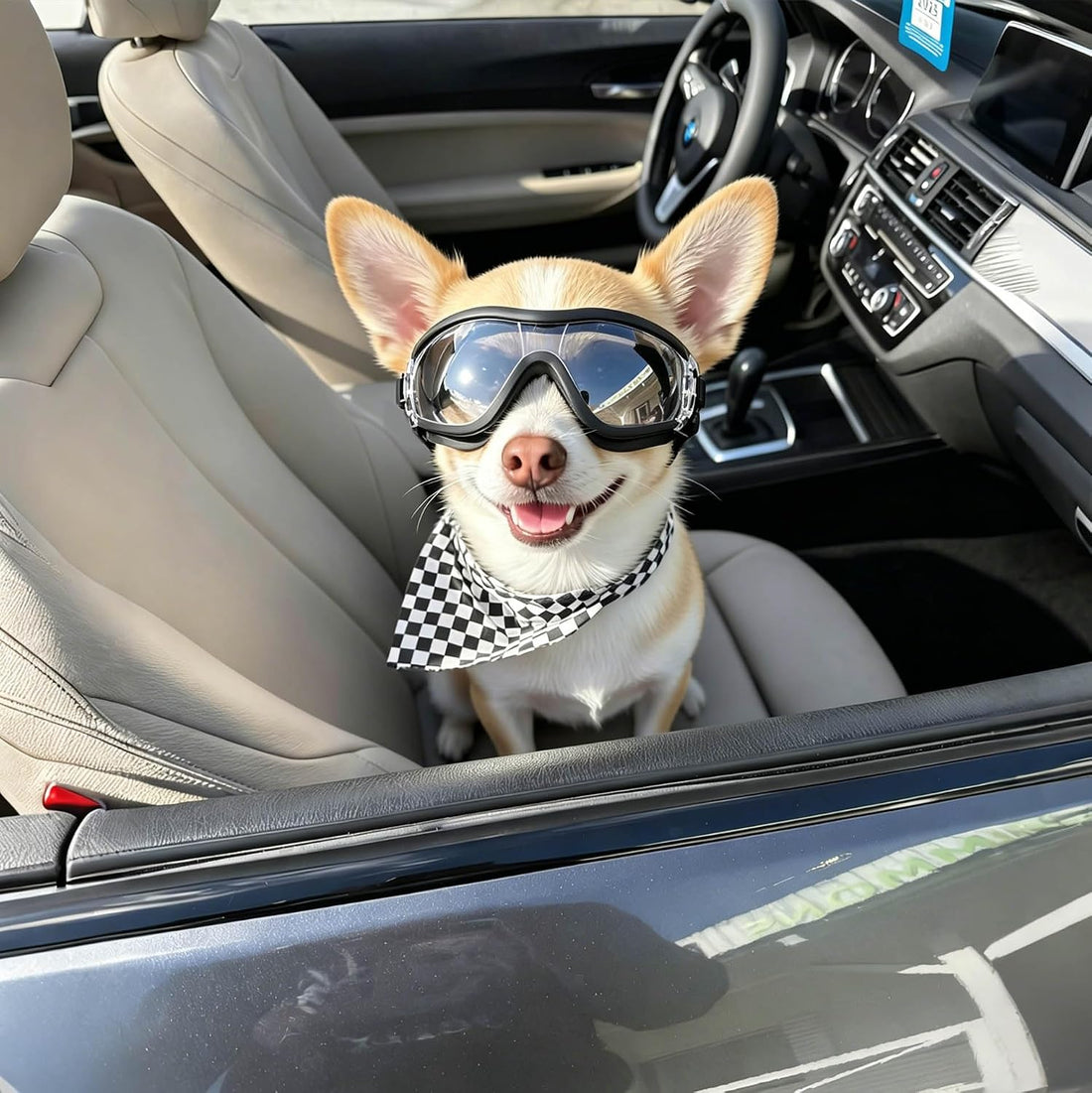 NAMSAN Clear Dog Goggles for Small Dogs