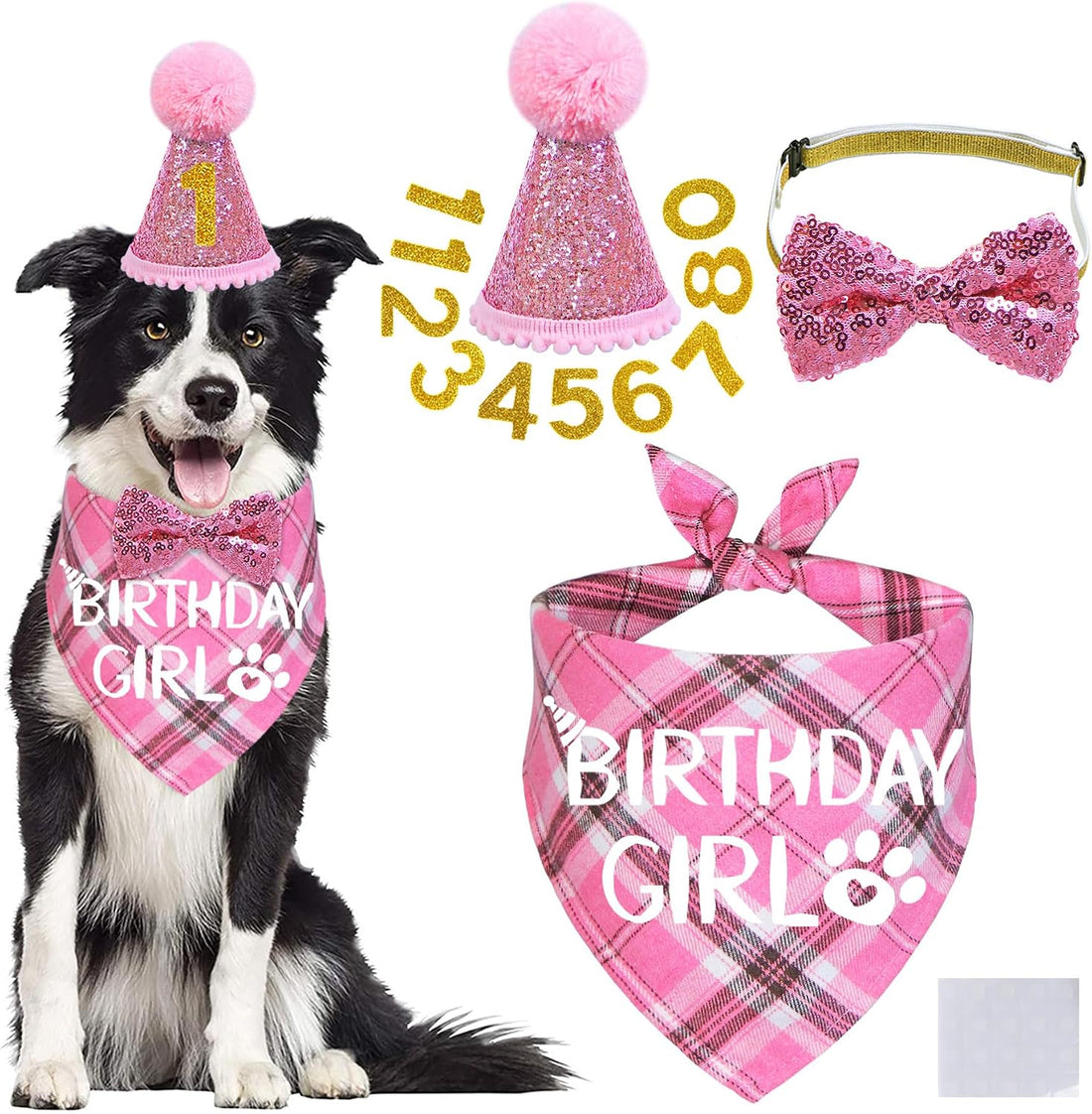 STMK Dog Birthday Outfits, Multi Size Dog Birthday Hat Dog Birthday