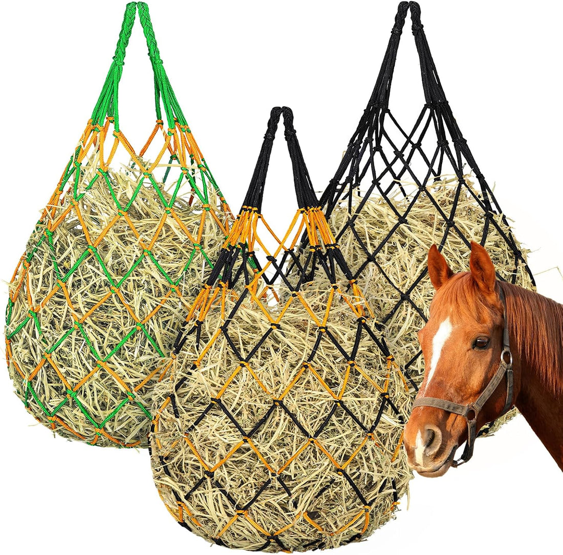 YedsIntu 3 Pcs Hay Bags for Horses