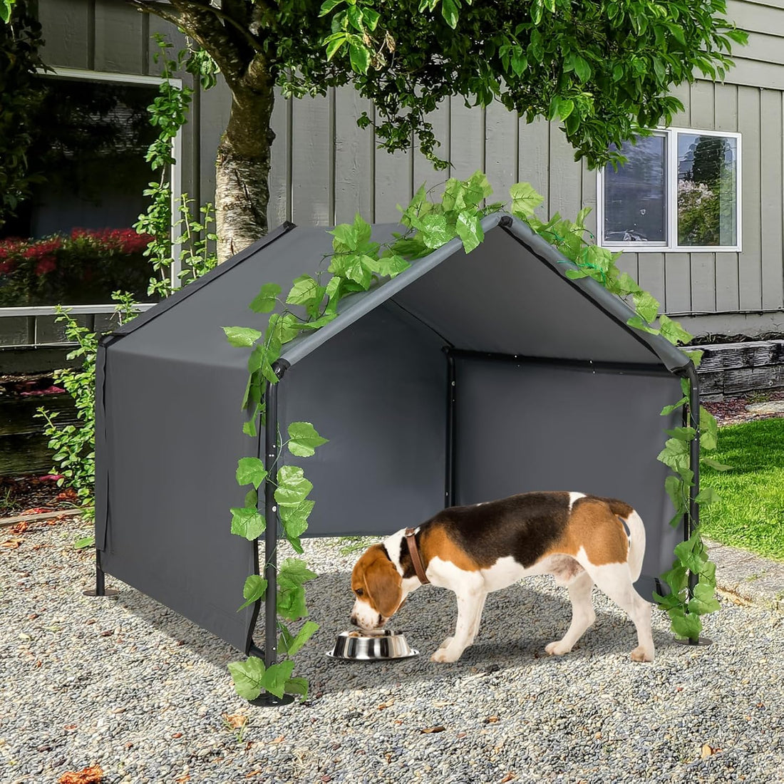 Large Dog Shade for Outside - Outdoor Dog Canopy Pet House Dog Tent