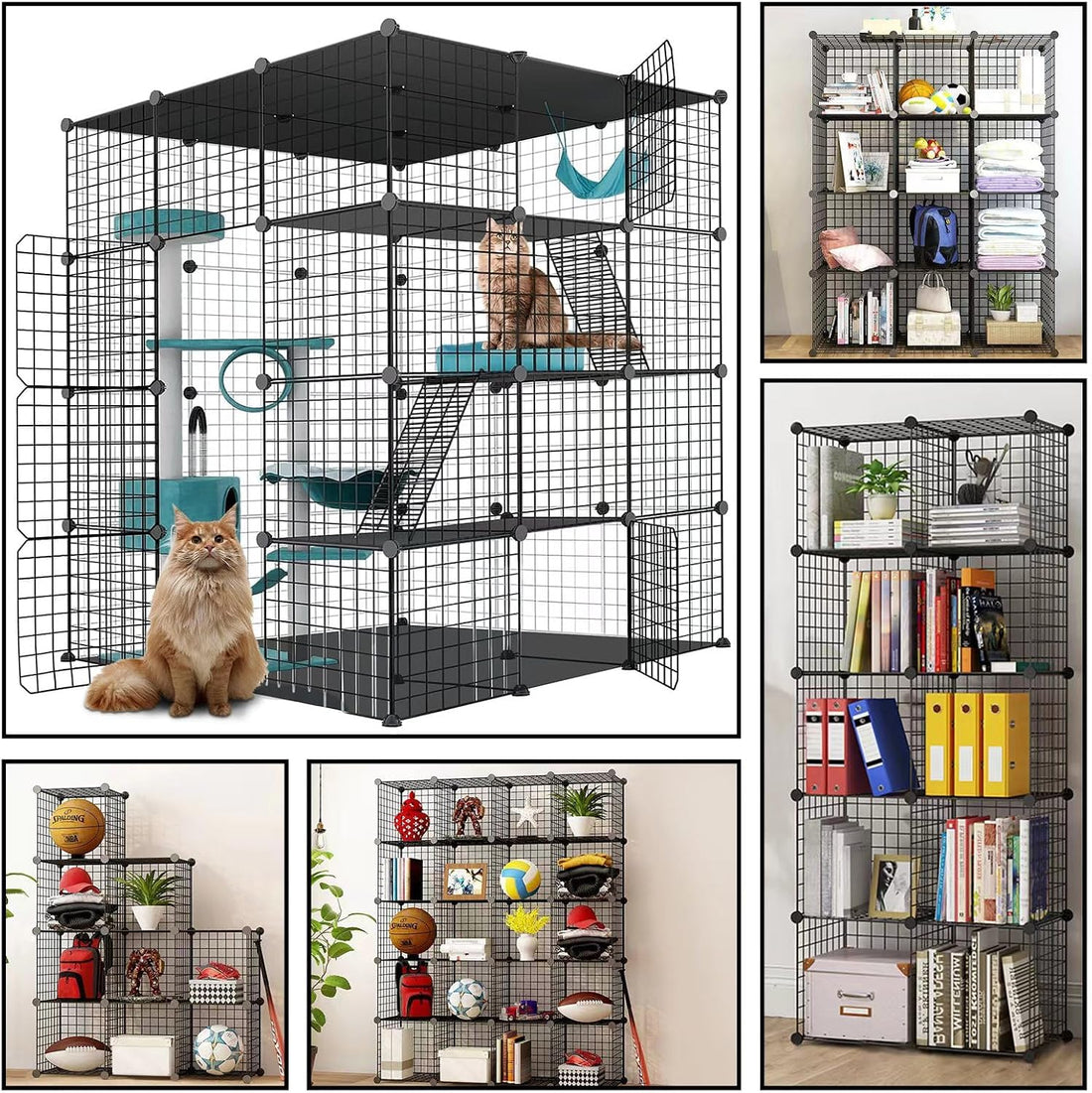 Large Cat Cage Enclosure Indoor DIY Cat Playpen Pet Home Small Animal