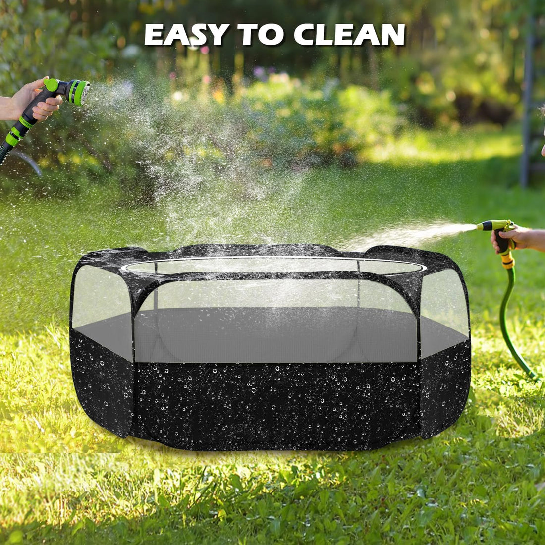 UWE Small Animal Playpen, Waterproof Foldable Pet Playpen
