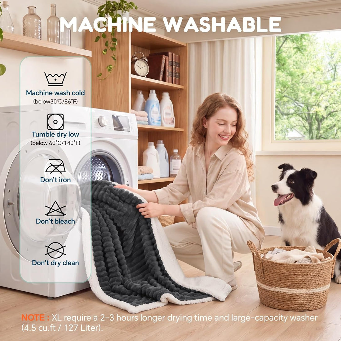 ChiXnuggle Waterproof Dog Blanket for Large Dogs