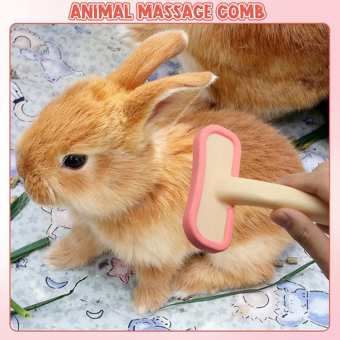Rabbit Brush, Soft Silicone Small Animal Massage Comb
