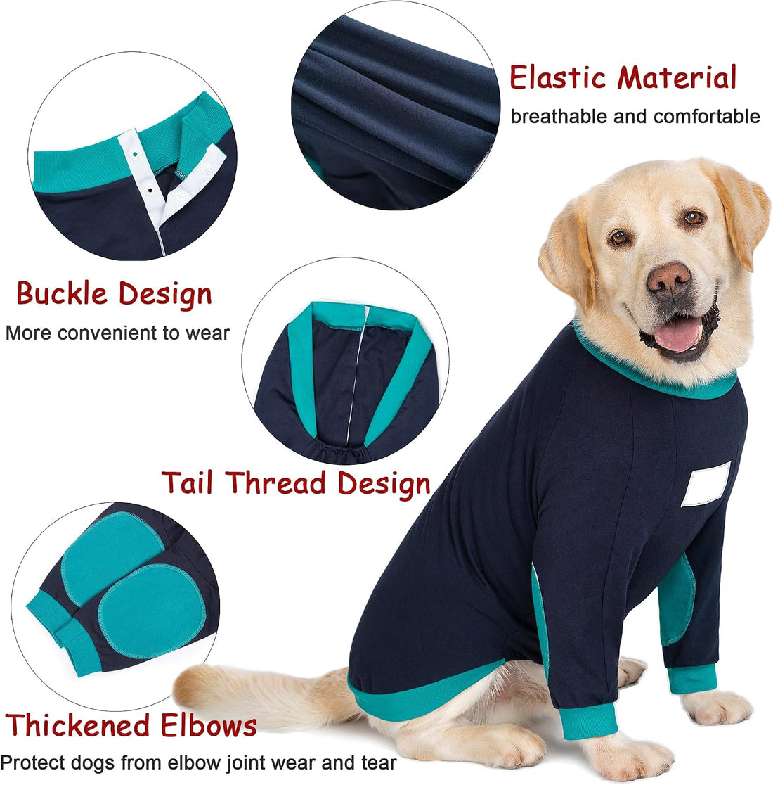 Dog Shirts Elbow Protector Front Legs
