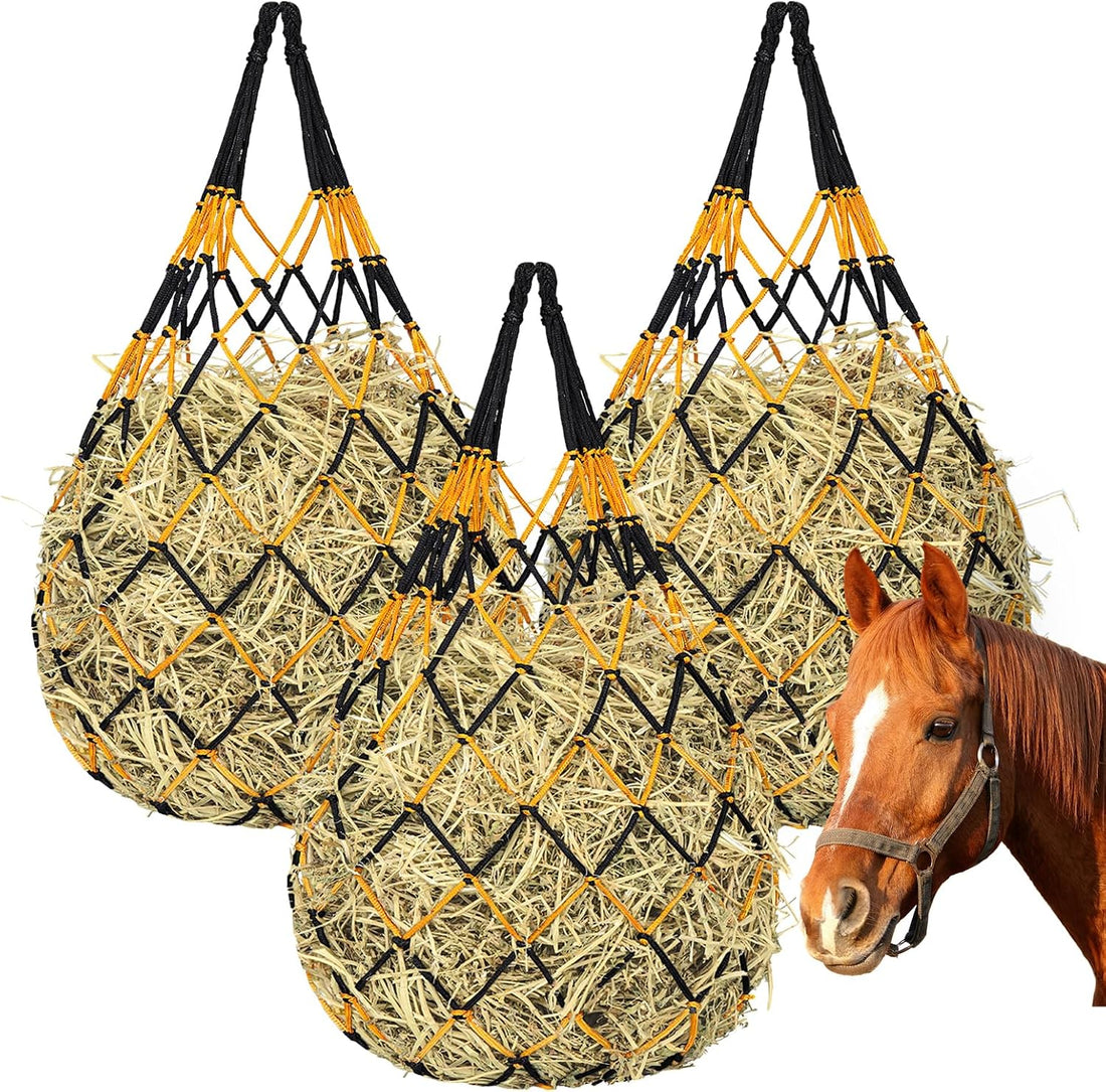 YedsIntu 3 Pcs Hay Bags for Horses