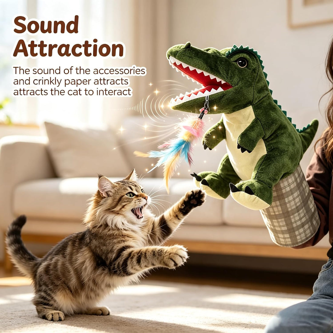 Cat Wrestling Glove Hand Puppet Toy