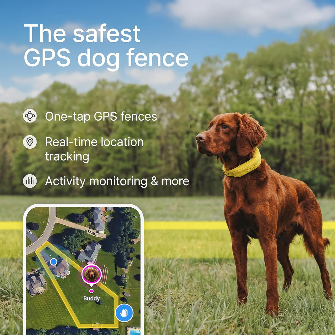 Halo Collar 5 GPS Wireless Dog Fence, Midnight