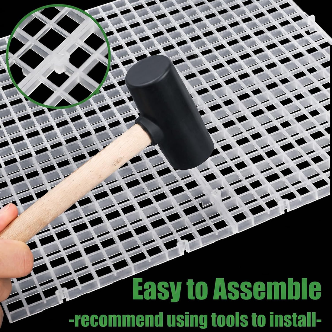 Okllen Set of 12 Plastic Egg Crate Aquarium Divider with 12 Clips