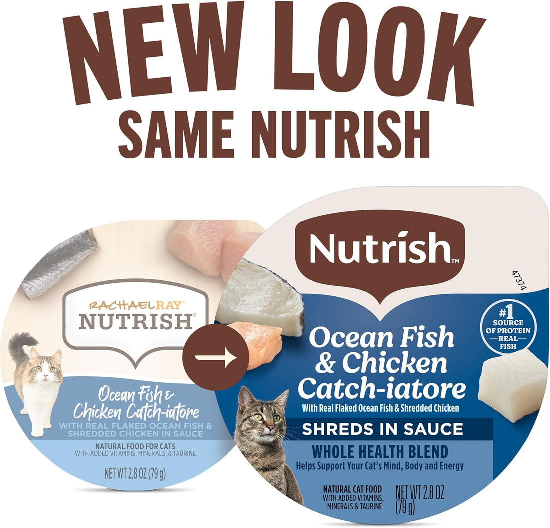 Nutrish Chicken Lover's Wet Cat Food Variety Pack, 2.8 oz Cup