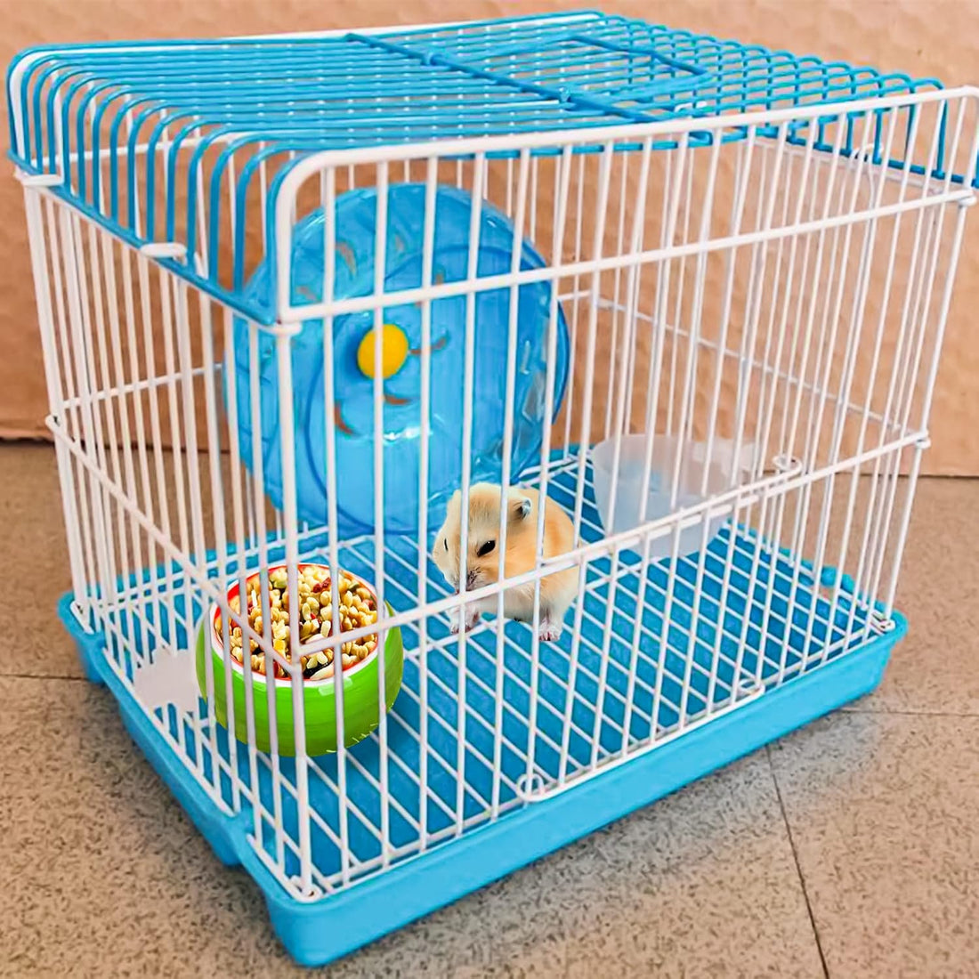 2 Pack Hamster Bowl Ceramic Prevent Chewing Feeding Bowl Water Food