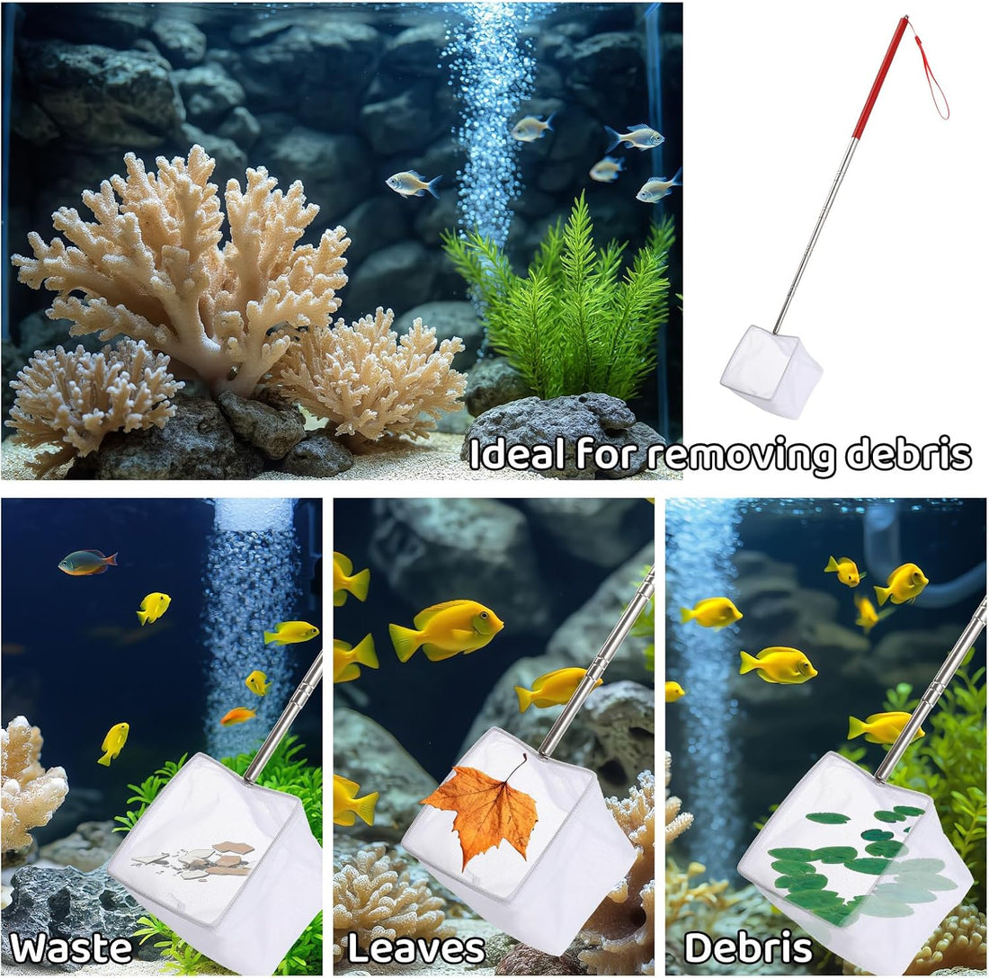 3 Inch Aquarium Net, Fish Net for Fish Tank with 8.6" to 39" Long