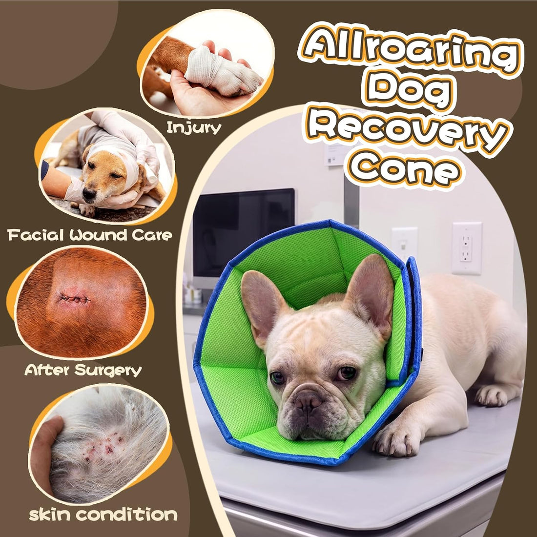Allroaring Dog Cone Collar After Surgery