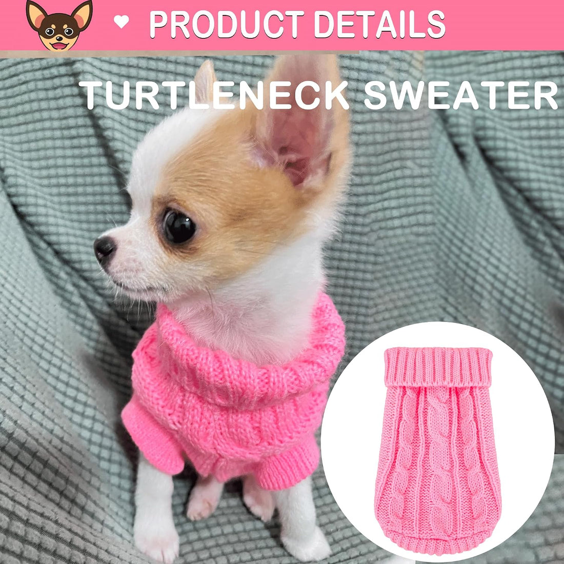 Kallfir's cutie XXS Dog Sweater