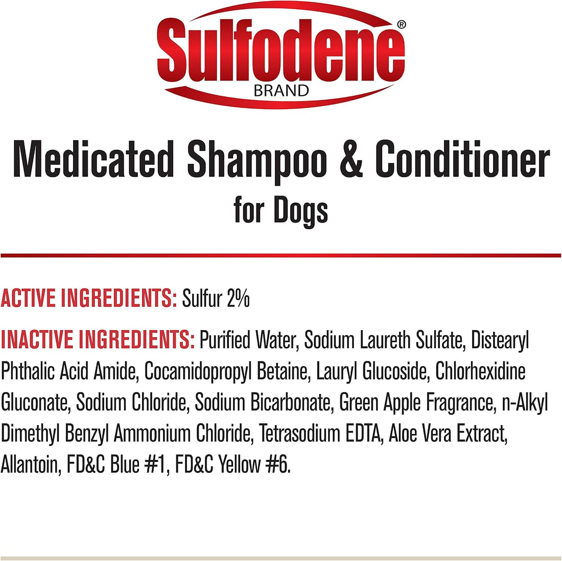 Sulfodene Medicated Shampoo & Conditioner for Dogs 12oz
