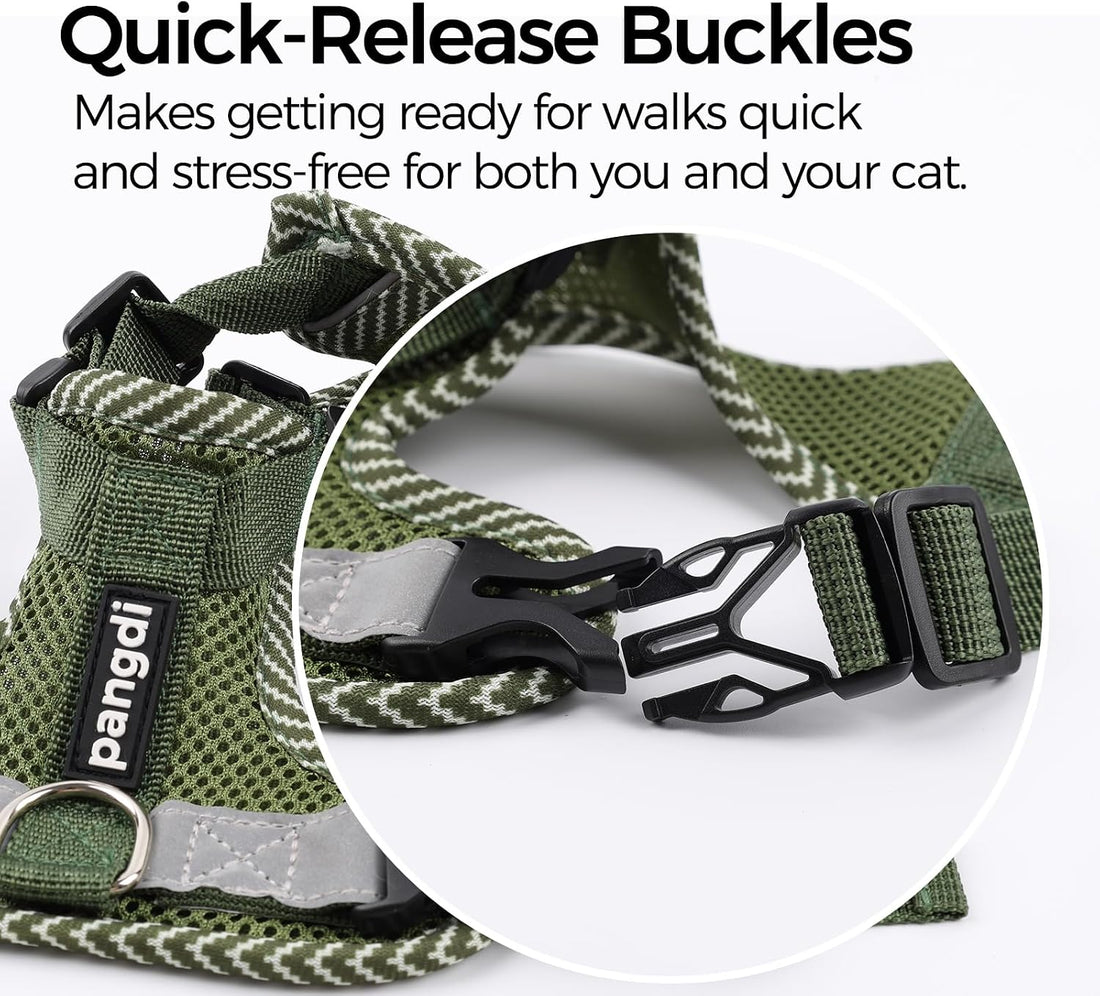 pangdi Cat Harness and Leash Escape Proof Extra Large Kitten Harness