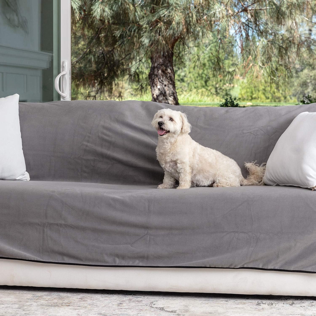 Callarome Waterproof Blanket for Bed & Couch Protection, Grey, 80"x90"