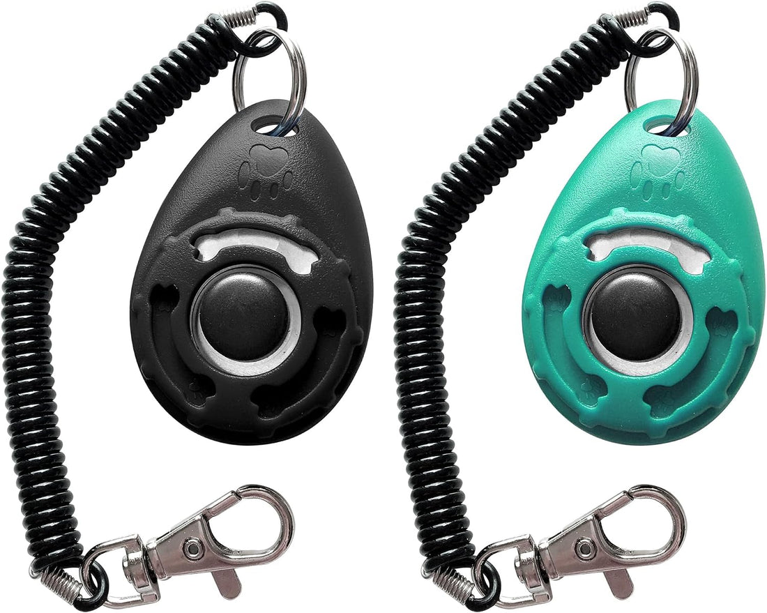 HoAoOo Pet Training Clicker with Wrist Strap - Dog Training Clickers