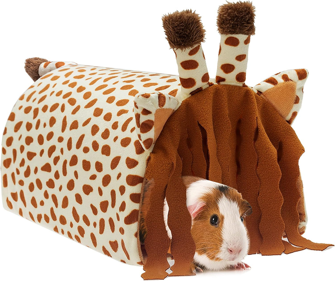 Guinea Pig Hideout, Fleece Tunnel House Small Pet Cage Accessories
