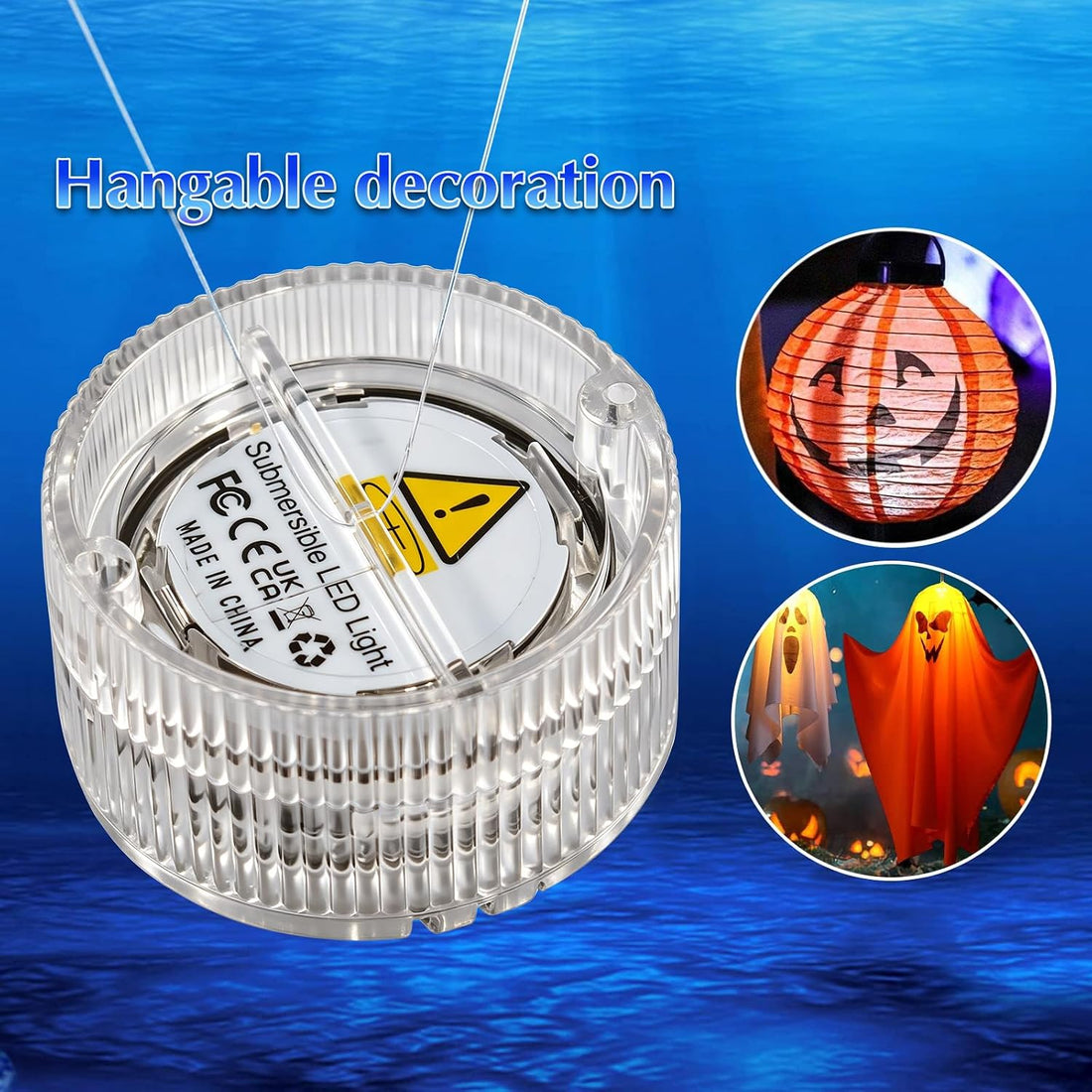 HL Submersible LED Lights,Warm White Mini LED Tea Light,150 Hour