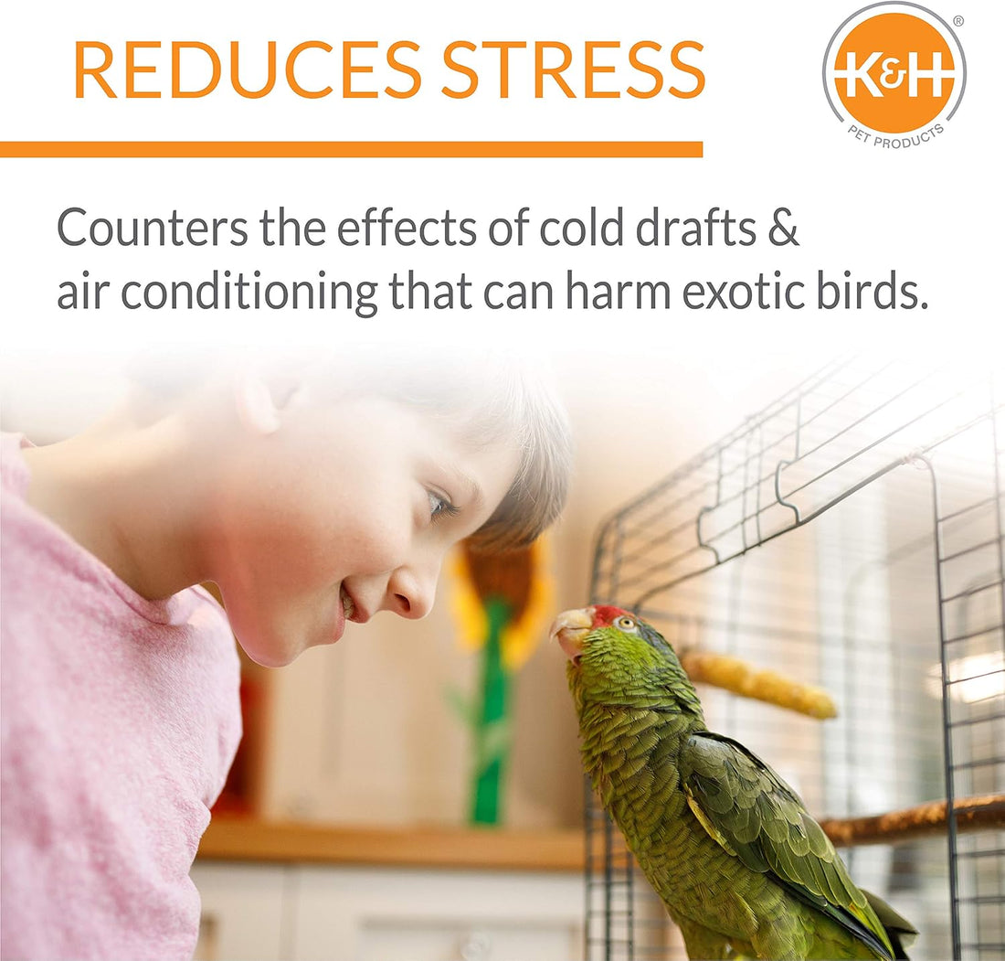 K&H Bird Heater, Snuggle-Up Warmer, Small 5x3in, Low Voltage, Gray