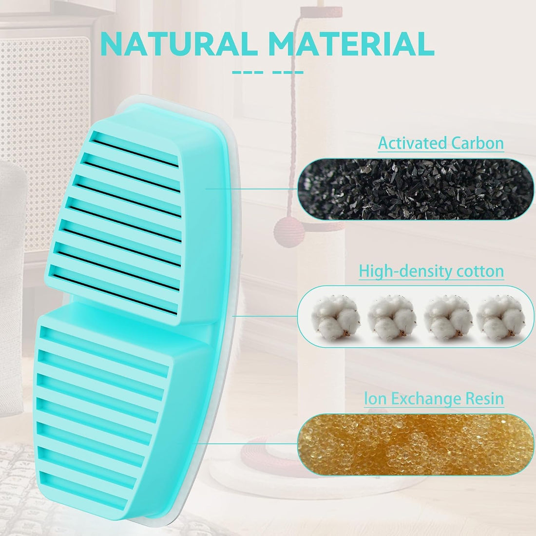 FOFNON Dog Water Fountain Filter: 12 Pet Water Fountain Filters