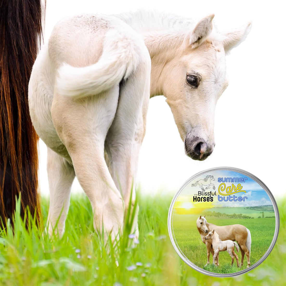 The Blissful Horses Summer Care Sun Butter, Gentle Horse Sunscreen
