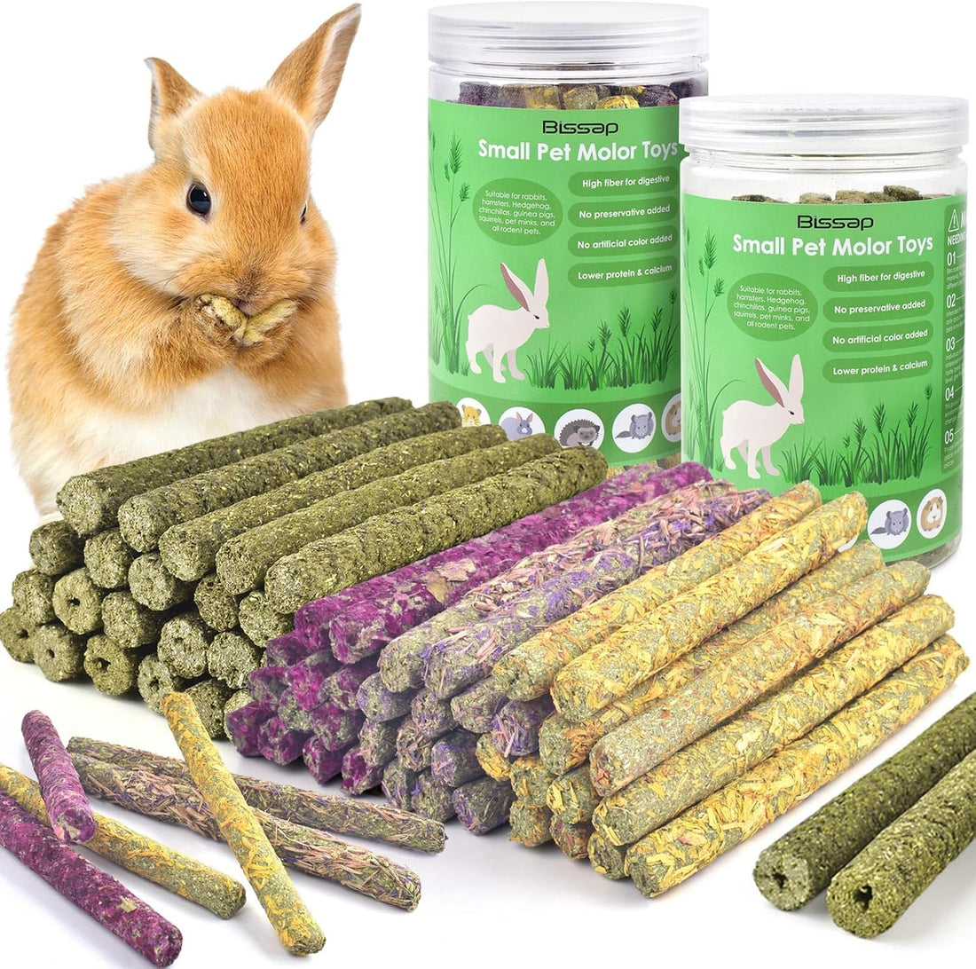 Bissap Timothy Hay Sticks for Rabbits 38PCS