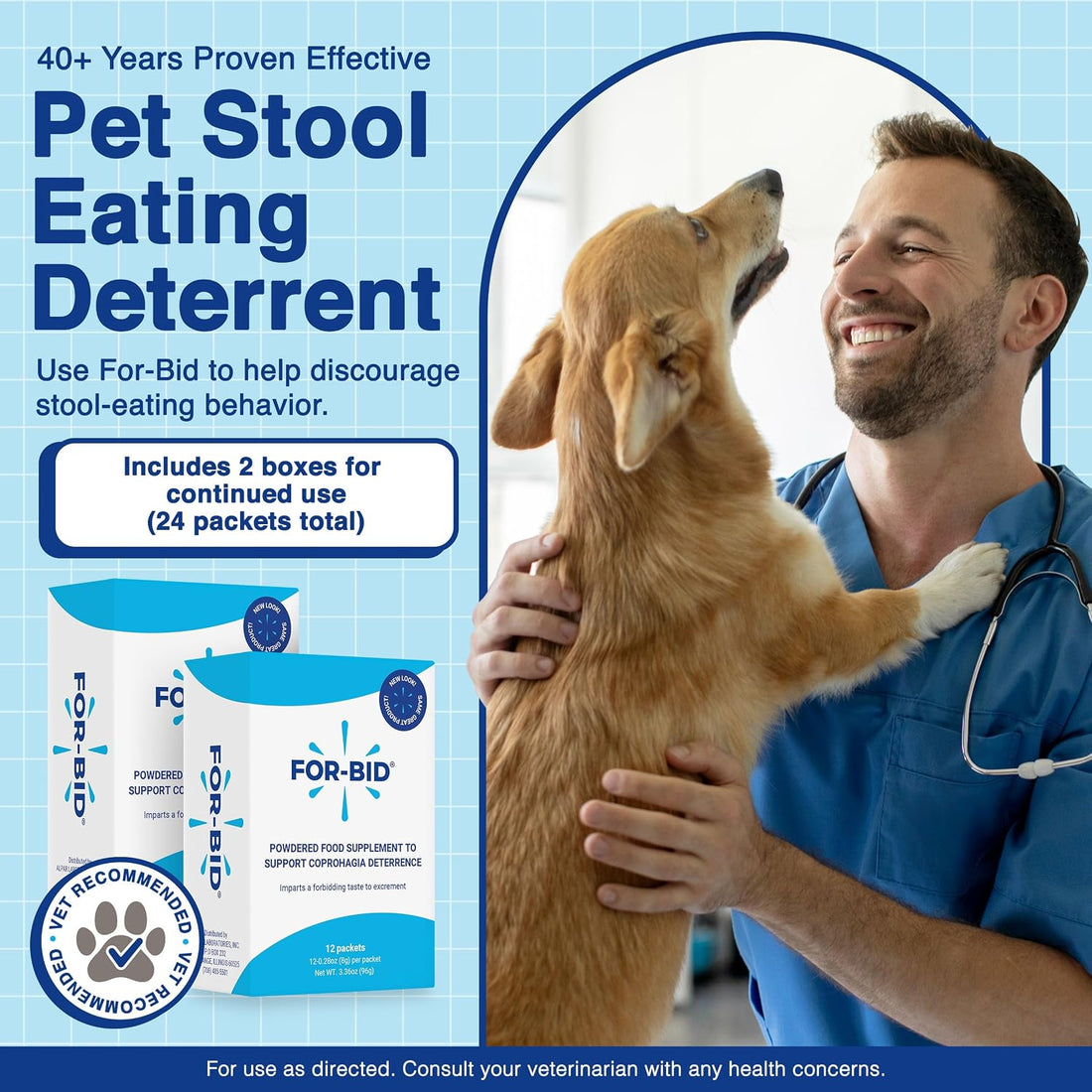Coprophagia Deterrent for Dogs & Cats, Stool Eating Deterrent, 1 Pk