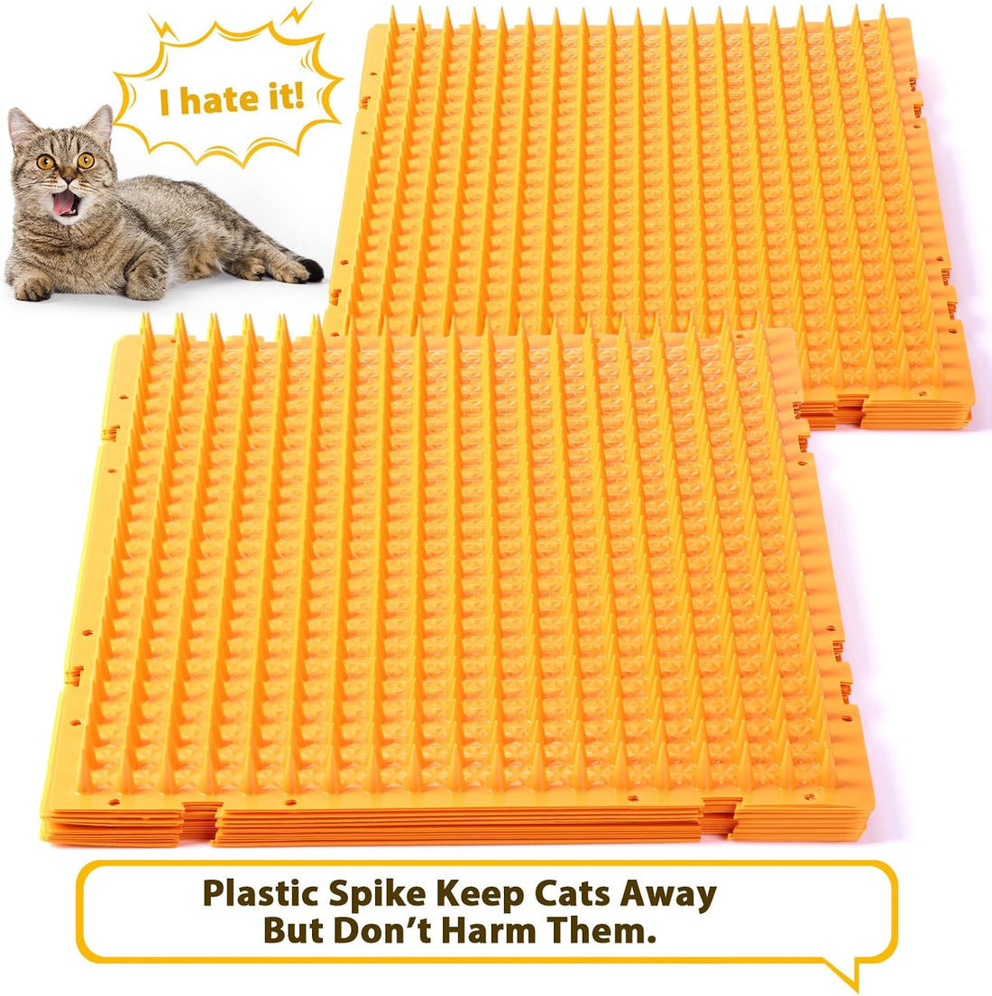 Nuanchu 16 Pack Cat Mat with Spikes, Pet Deterrent Outdoor