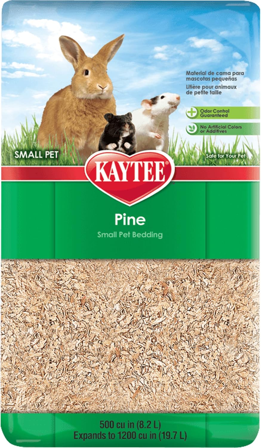 Kaytee Small Animal Pine Bedding for Guinea Pigs, Rabbits, 52.4 Liter