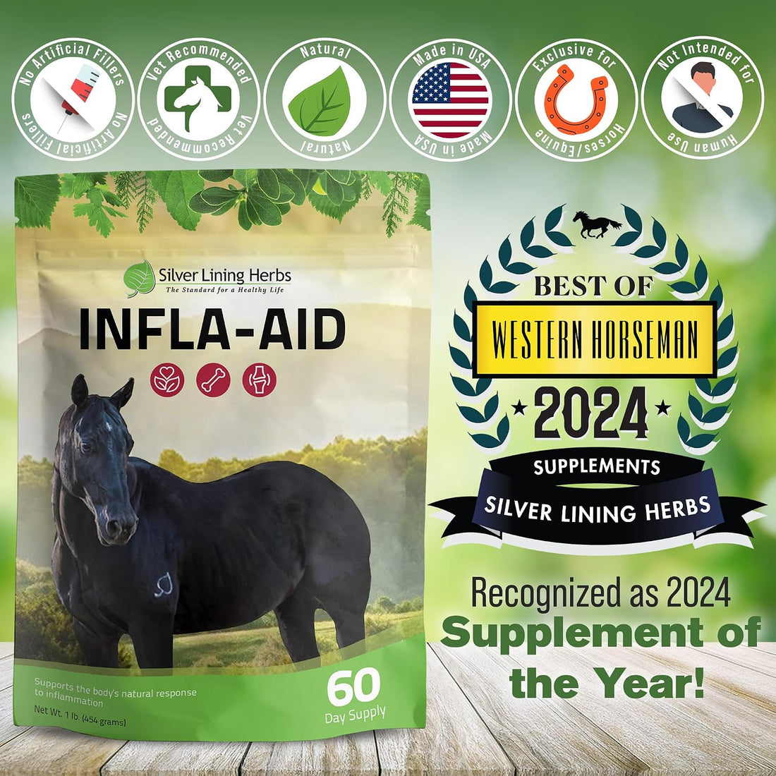Silver Lining Herbs Infla-Aid Inflammation Relief Supplement - 1 lb