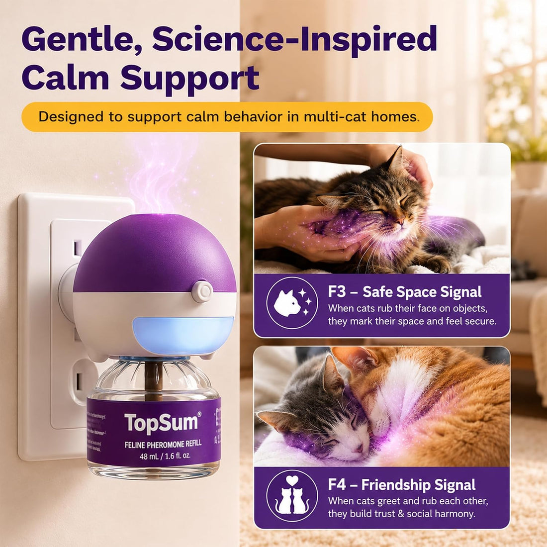TopSum Cat Calming Pheromone Diffuser