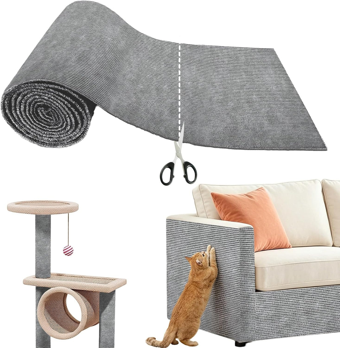 Heavy Duty Cat Scratch Mat for Couch