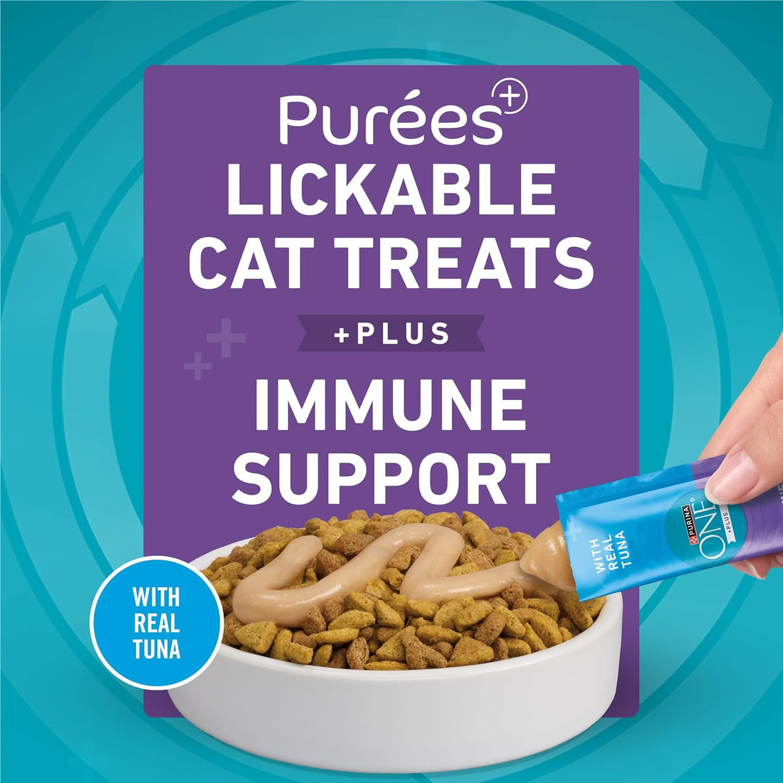 Purina ONE +Plus Immune Support Purees with Real Tuna Lickable Cat