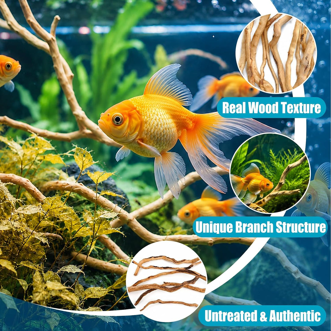 200g Natural Driftwood Root for Aquarium