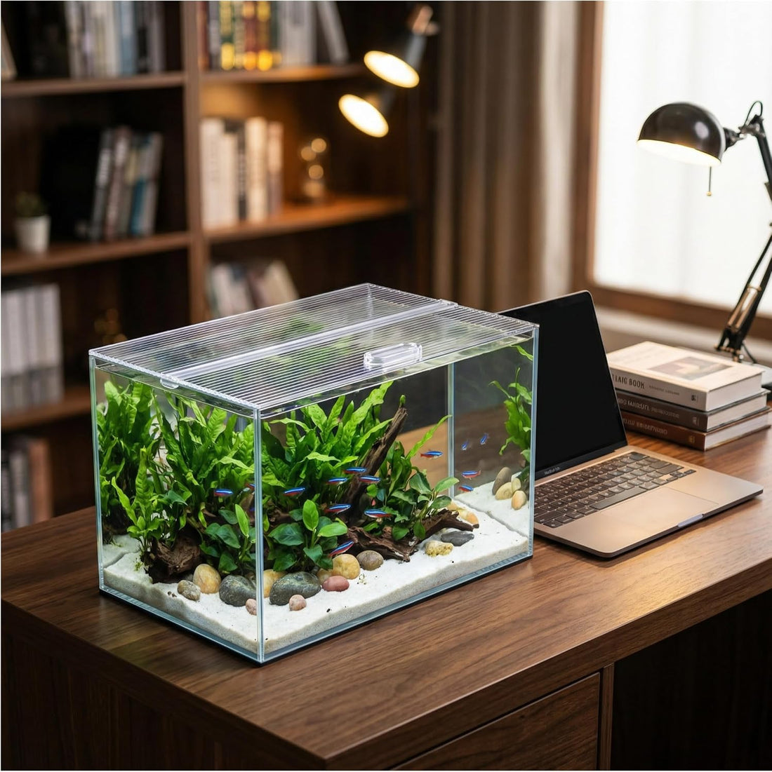 Aquarium Canop Polycarbonate 15.37 x 7.63 x 0.24 for 5/10 Gallon