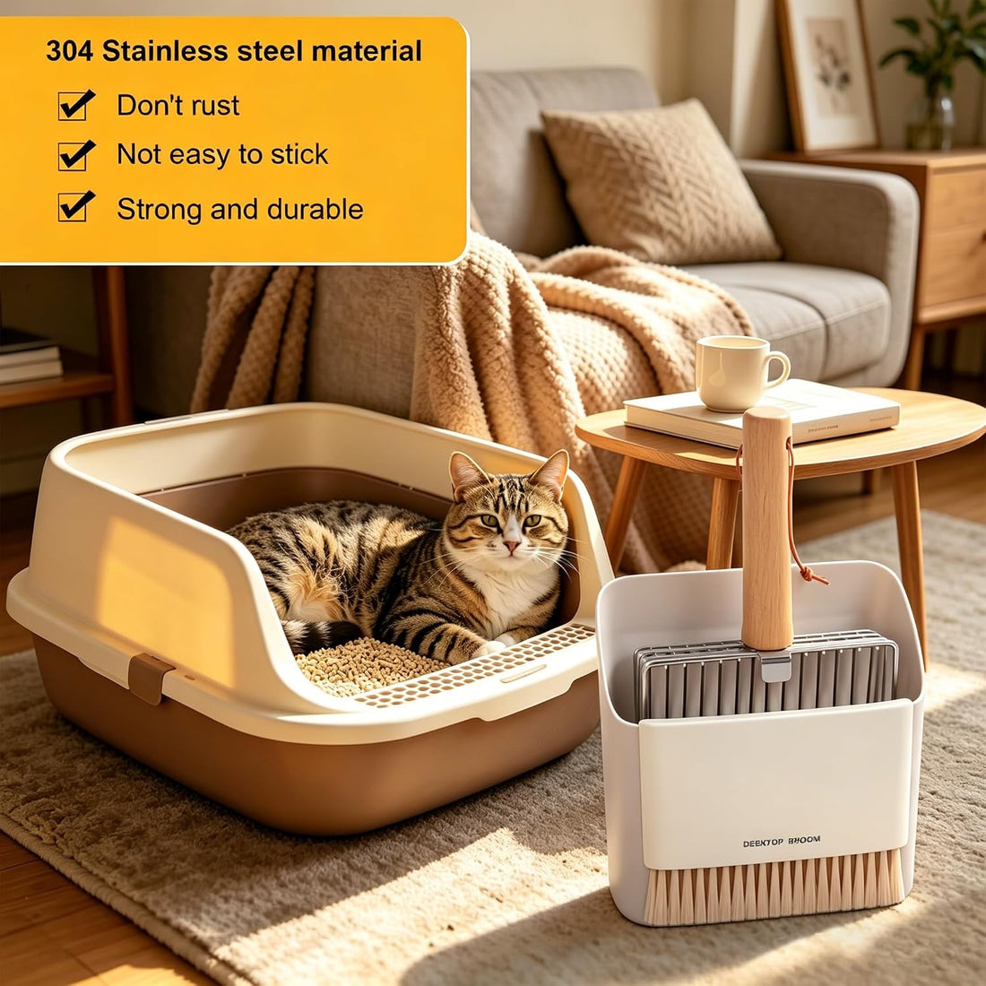 Dreamoon Cat Litter Scoop with Holder
