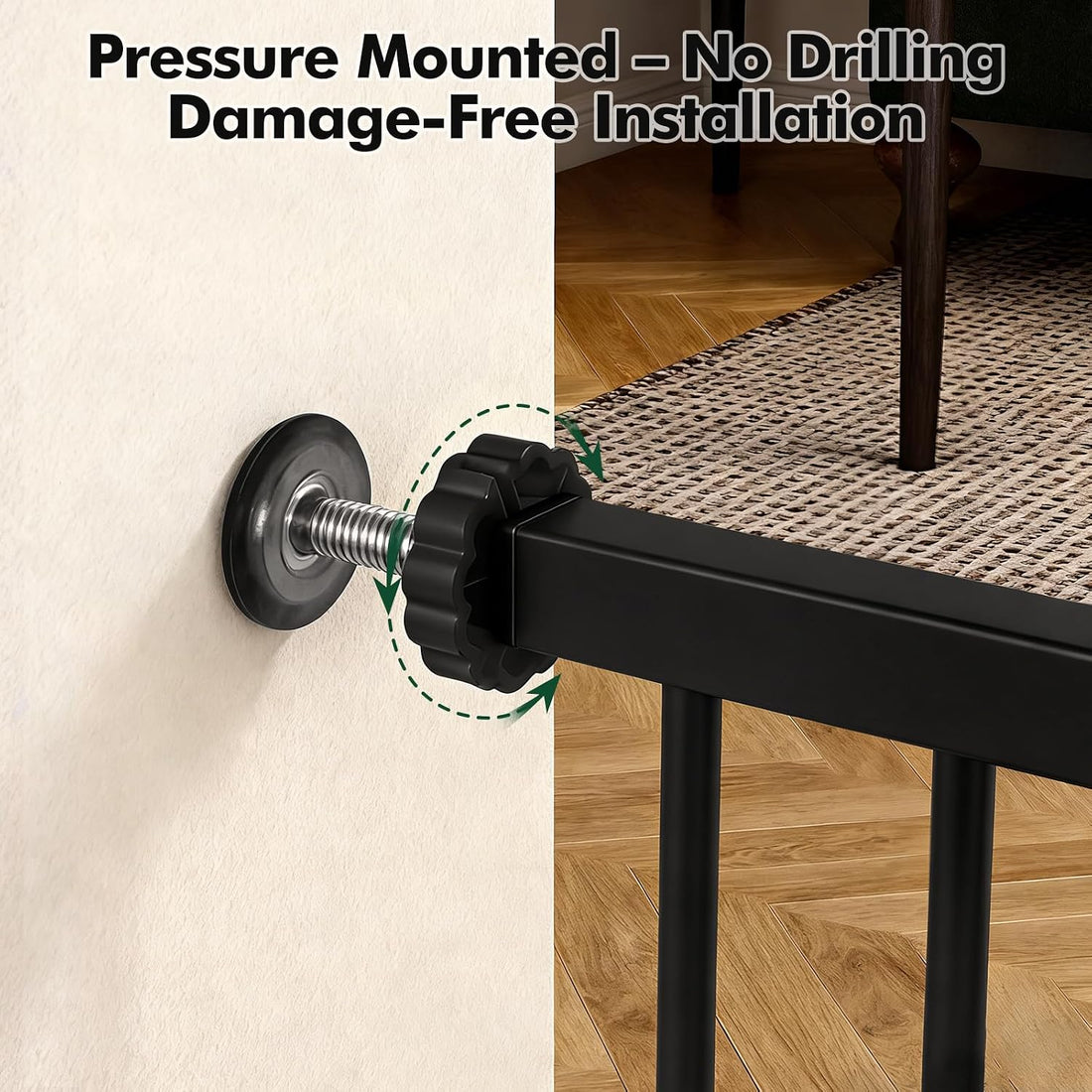 Metal Pet Gate with Cat Door