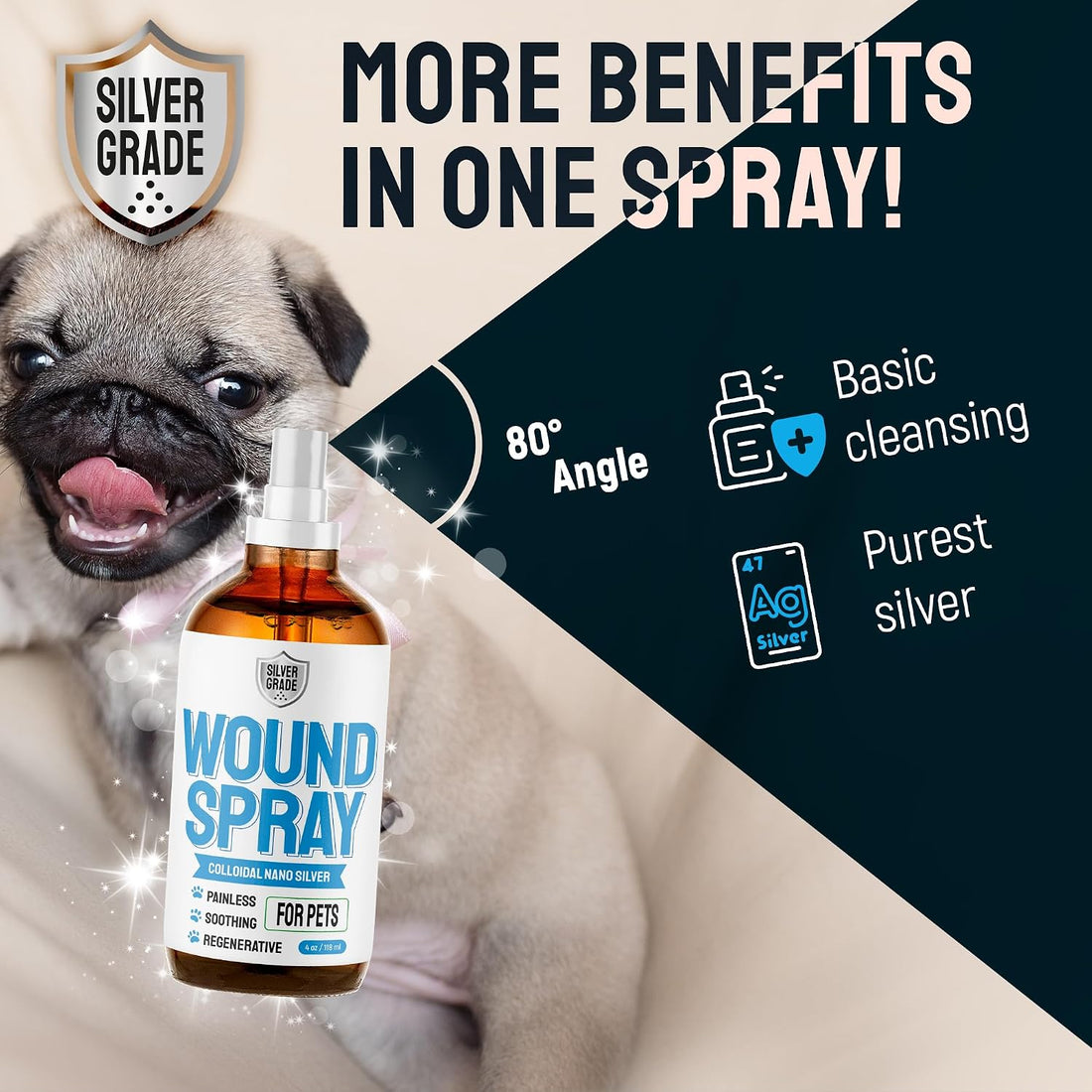 SILVER GRADE Wound Spray for Pets