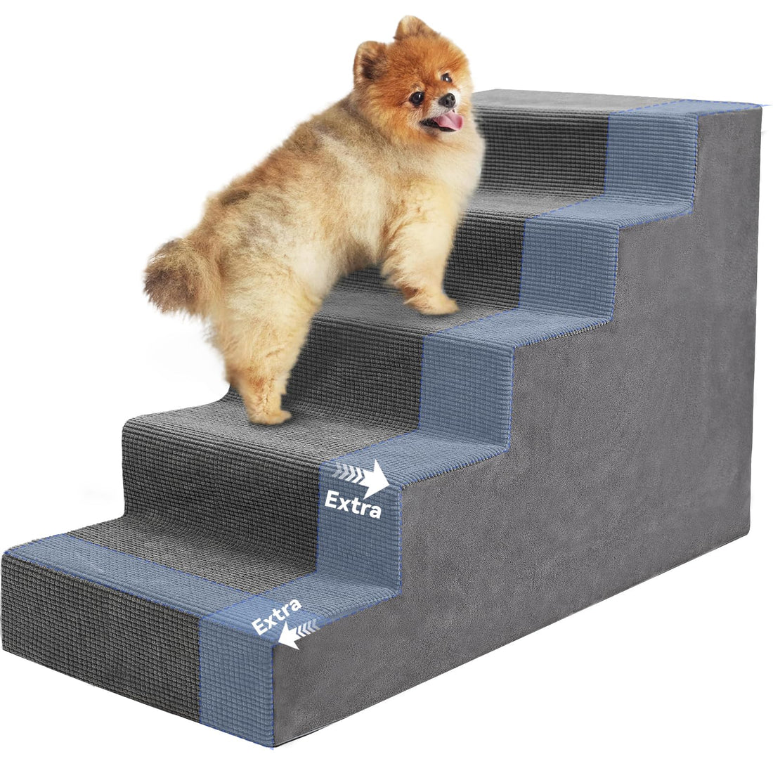 Niubya Dog Stairs for Small Dog and Cats,23”H Non-Slip Bottom Pet