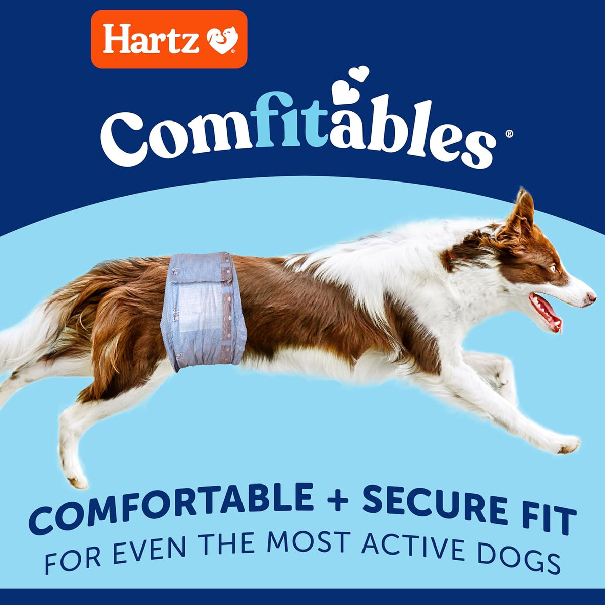 Hartz Comfitables Disposable Male Dog Wraps with Stretchy Waistband