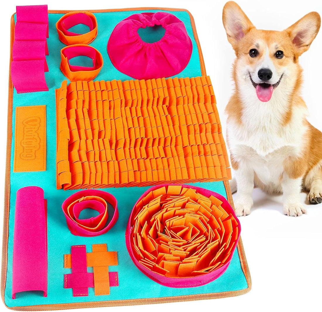 Vivifying Snuffle Mat for Dogs, Interactive Dog Puzzle Toy for Boredom