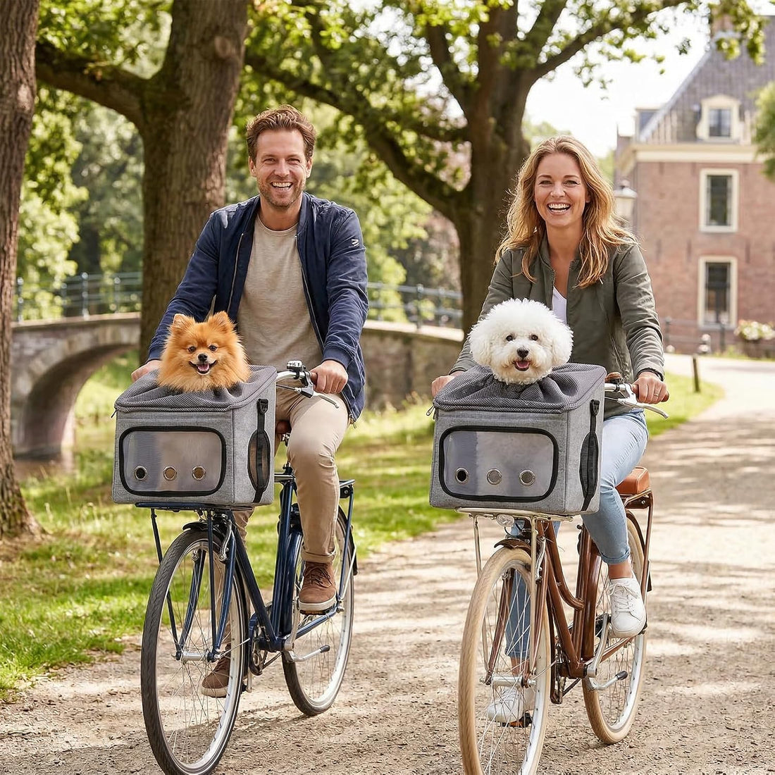 Ownpets Large Bike Front Basket Pet Carrier
