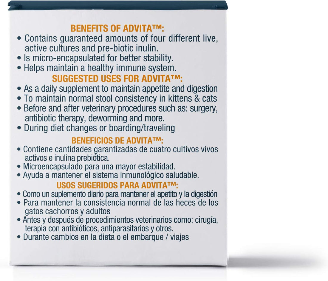 Vet One 840235149170 VetOne Advita Probiotic Nutritional Supplement