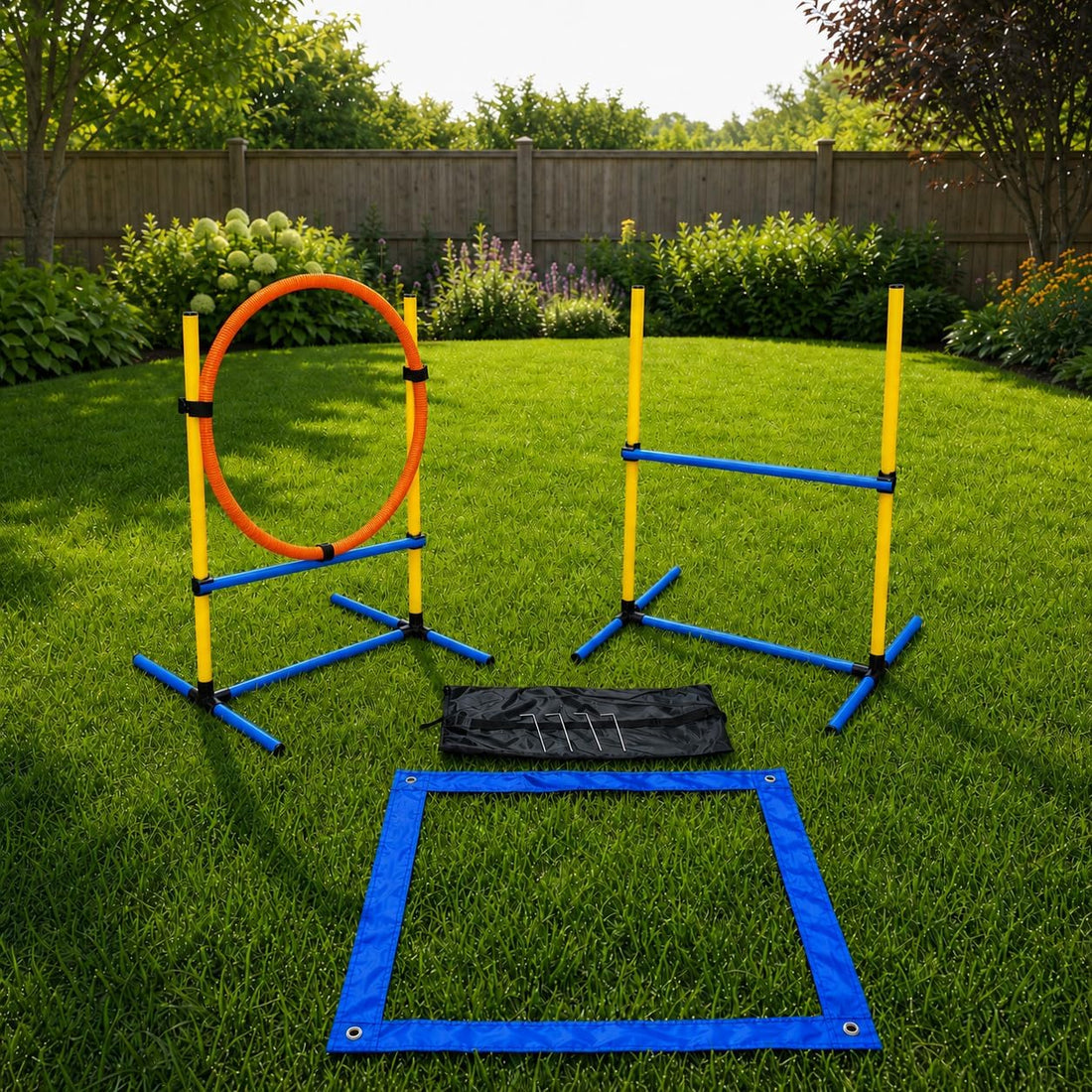 Dog Agility Equipment - Dog Obstacle Course Backyard Set