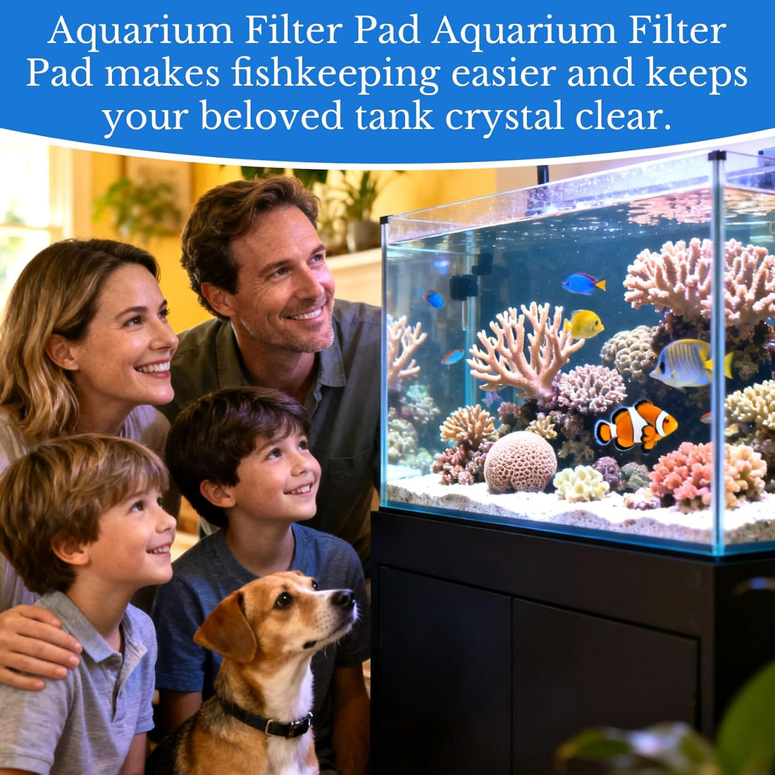 MAQIHAN Aquarium Filter Media Pad - White Filter Floss
