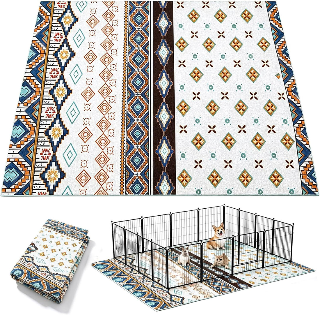 BNOSDM 78.7 in Rabbit Cage Liners Washable Reusable Bunny Bedding
