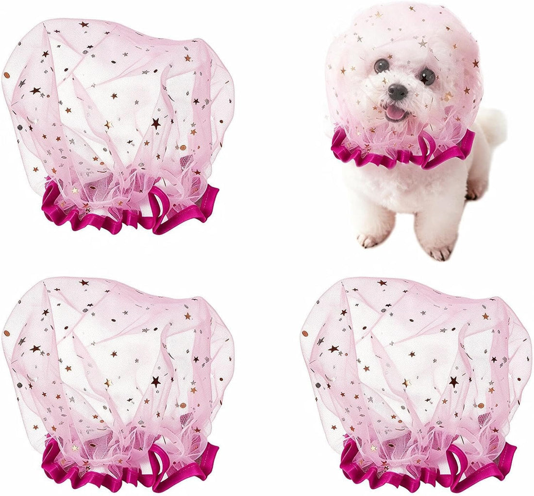 4 Pack Adjustable Dog Face Net, Breathable Soft Dog Mesh Head Cover